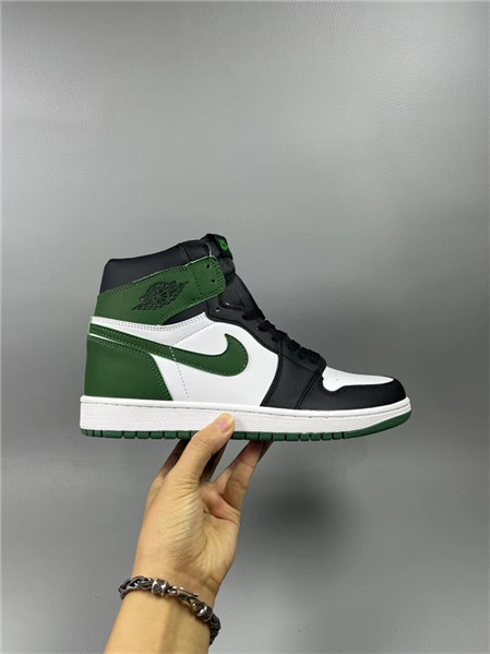 Men's Running Weapon Air Jordan 1 Green/White Shoes 575